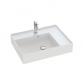Dansani Luna Azym 61 asymmetrisk h�ndvask t/m�bel - Venstre - 1 hanehul