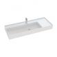 Dansani Luna Azym 121 asymmetrisk h�ndvask t/m�bel - Venstre - 1 hanehul