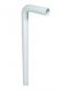 Afl�bsr�r vinkel 32 mm. 220x680mm - hvid