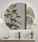Str�mberg semi rundt spejl 120 x 110 cm