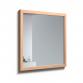 Str�mberg Rustic spejl m/ramme i massiv eg 80 x 80 - Lys