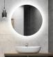 Sandra rundt spejl m/integreret LED lys og backlight - �60 cm