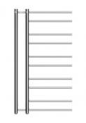 Strømberg Mileto designradiator 940x500mm krom central/fjern varme