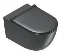 Catalano Sfera 55 rimless væghængt toilet m/Silentech - Mat sort