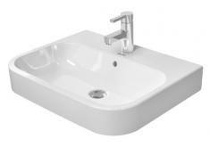 Duravit Happy D.2 60 bowlevask op til væg - 1 hanehul