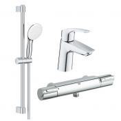 Grohe Eco komplet pakke til badeværelse - Krom