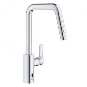 Grohe Start hybrid køkkenarmatur m/udtræk og Dual Spray - Krom