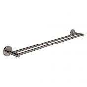 Grohe Essentials dobbelt h�ndkl�deholder 600 mm - Poleret hard graphite