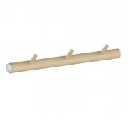 Beslagsboden vandret knager�kke m/3 knager - Tr�/mat gr�