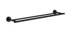 Smedbo Home dobbelt h�ndkl�destang - Mat sort