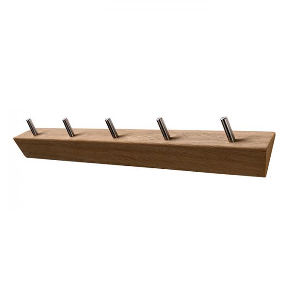Hoigaard KR-5 knagerække m/5 knager - Eg/olie Hoigaard KR-5 knagerække m/5 knager - Eg/olie