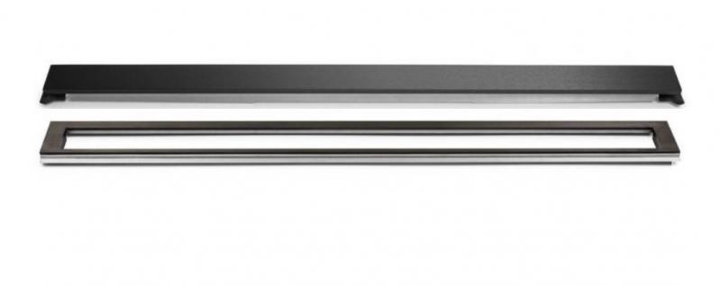 Unidrain afløb 700 mm/10 mm ramme - Børstet sort Unidrain afløb 700 mm/10 mm ramme - Børstet sort
