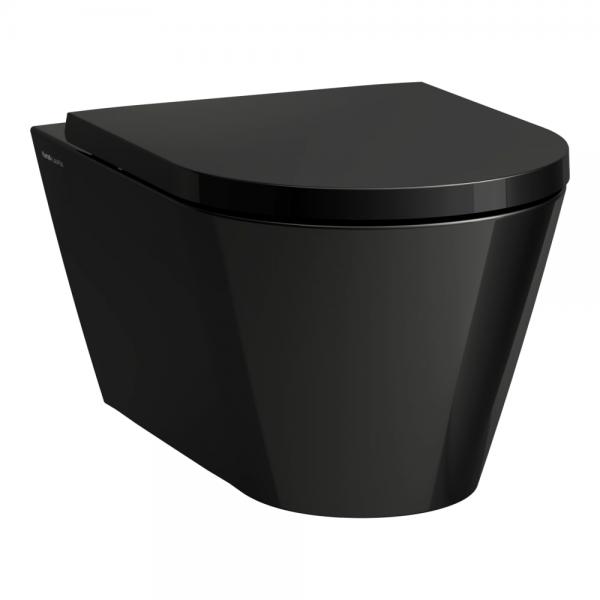 Kartell by Laufen RIMless væghængt toilet - Sort højglans Kartell by Laufen RIMless væghængt toilet - Sort højglans
