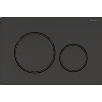 Geberit Sigma 20 Round betjeningplade - Blank sort m/mat sort