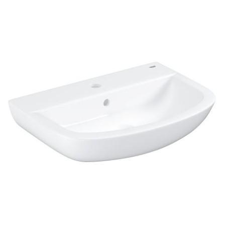 Grohe Bau 55 håndvask t/væg - 1 hanehul Grohe Bau 55 håndvask t/væg - 1 hanehul