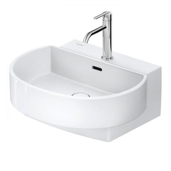 Duravit Balcoon 55 håndvask t/væg - 1 hanehul - Hvid - DuraShield Duravit Balcoon 55 håndvask t/væg - 1 hanehul - Hvid - DuraShield
