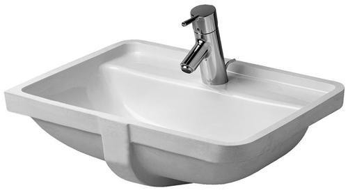 Duravit Starck 3 49 håndvask t/underlimning - 1 hanehul - Wondergliss Duravit Starck 3 49 håndvask t/underlimning - 1 hanehul - Wondergliss