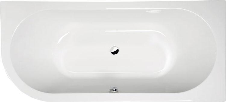 Royal Viva badekar t/indbygning - 175 x 80 - H&oslash;jre - 2 rygl&aelig;n