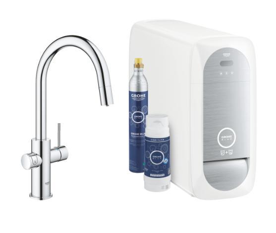 Grohe Blue Home køkkenvandhane m/udtrækstud - Startsæt Grohe Blue Home køkkenvandhane m/udtrækstud - Startsæt