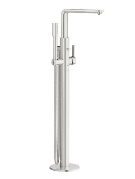 Grohe Lineare fritstående badekararmatur - Supersteel Grohe Lineare fritstående badekararmatur - Supersteel