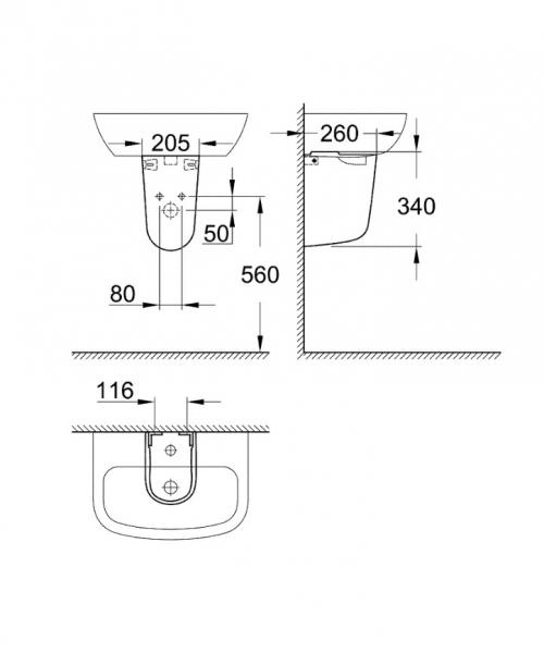 Grohe Bau halvs&oslash;jle