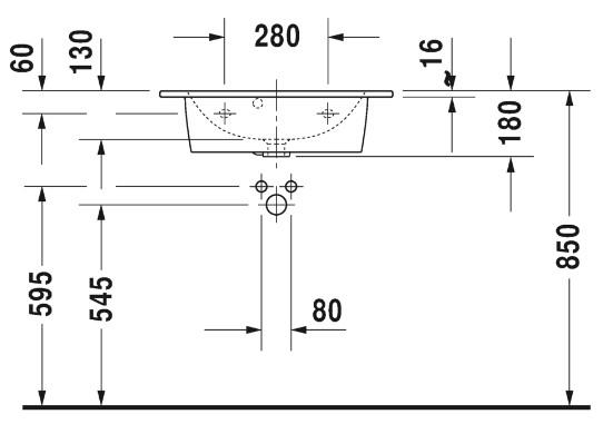 Duravit Me by Starck Compact 63 m&oslash;belvask