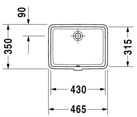 Duravit Vero 43 håndvask t/underlimning - Uden hanehul - Wondergliss Duravit Vero 43 håndvask t/underlimning - Uden hanehul - Wondergliss