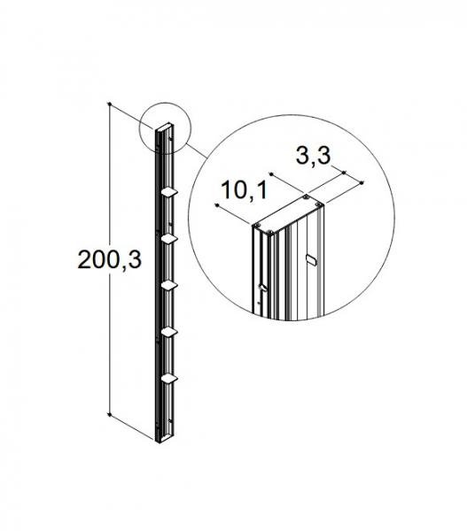 Dansani Tower brusereol til Match A/B/E - Mat sort - Ny model Dansani Tower brusereol til Match A/B/E - Mat sort - Ny model