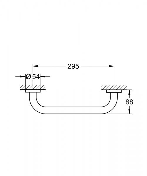 Grohe Essentials badekarsgreb - 295 mm - Poleret warm sunset Grohe Essentials badekarsgreb - 295 mm - Poleret warm sunset