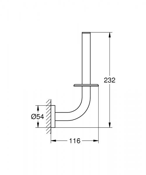Grohe Essentials reserve toiletrulleholder - Poleret cool sunrise Grohe Essentials reserve toiletrulleholder - Poleret cool sunrise