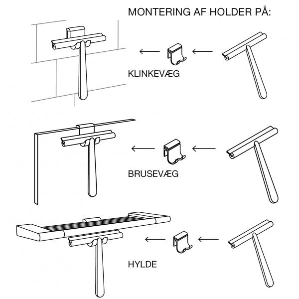 Pressalit Style badskraber - Mat sort Pressalit Style badskraber - Mat sort