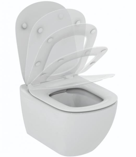 Ideal Standard Tesi toiletpakke inkl. sæde m/soft-close, mellem cisterne og hvid betjening Ideal Standard Tesi toiletpakke inkl. sæde m/soft-close, mellem cisterne og hvid betjening