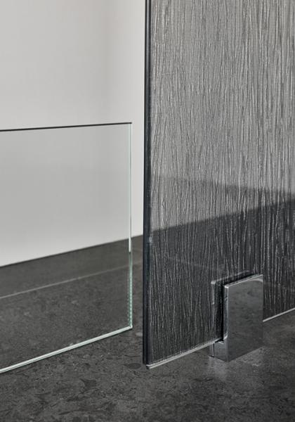 Hafa Infinity bruseniche - Lace glas - Sort - 90x90 cm Hafa Infinity bruseniche - Lace glas - Sort - 90x90 cm
