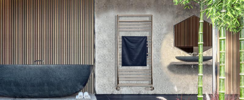Kriss Venus h&aring;ndkl&aelig;det&oslash;rrer - 50x117 cm - Poleret rustfrit st&aring;l