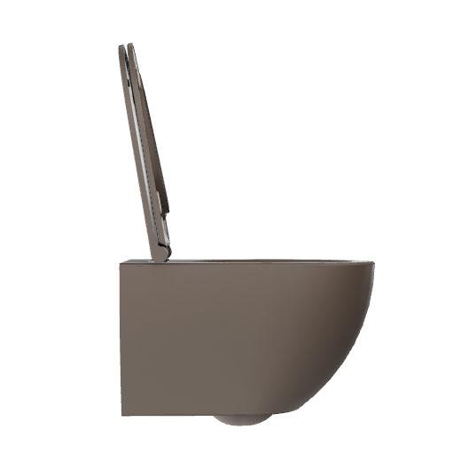Lavabo Comoda rimless væghængt toilet inkl. EasyClean og sæde m/soft-close - Taupe Lavabo Comoda rimless væghængt toilet inkl. EasyClean og sæde m/soft-close - Taupe