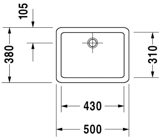 Duravit Vero 50 fritstående bowlevask - Uden hanehul Duravit Vero 50 fritstående bowlevask - Uden hanehul