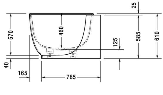 Duravit Luv fritstående badekar t/hjørne - 185 x 95 - Mat hvid - Venstre Duravit Luv fritstående badekar t/hjørne - 185 x 95 - Mat hvid - Venstre