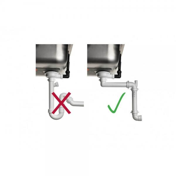 Lavabo Panama pladsbesparende vandlås til køkkenvask Lavabo Panama pladsbesparende vandlås til køkkenvask