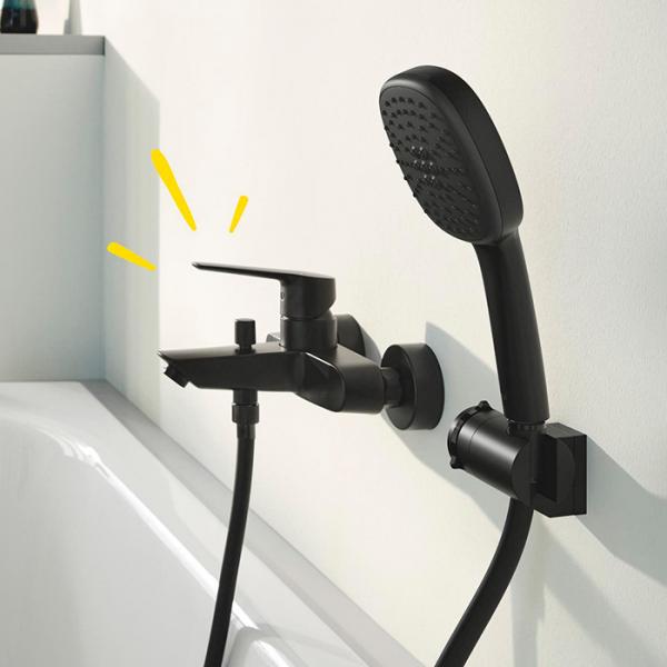 Grohe Start etgrebsbatteri til kar og brus - Mat sort Grohe Start etgrebsbatteri til kar og brus - Mat sort