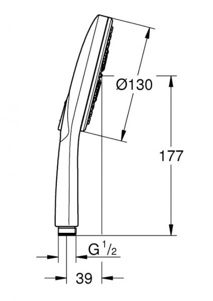 Grohe Rainshower SmartActive brusesæt - Supersteel Grohe Rainshower SmartActive brusesæt - Supersteel