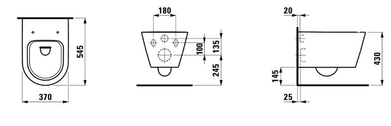 Laufen Kartell Rimless væghængt toilet - Mathvid Laufen Kartell Rimless væghængt toilet - Mathvid