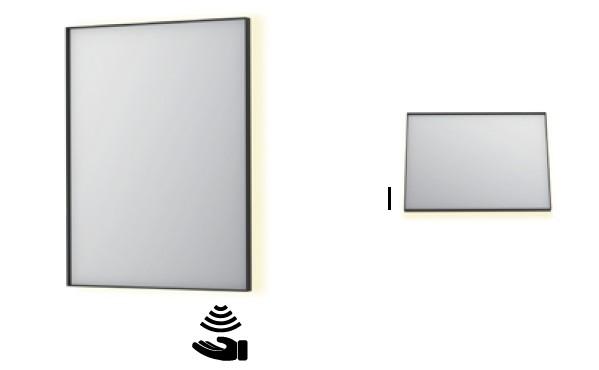 Sanibell Ink SP32 firkantet spejl m/backlight, varme og sensor 60 x 80 cm - Børstet gunmetal Sanibell Ink SP32 firkantet spejl m/backlight, varme og sensor 60 x 80 cm - Børstet gunmetal