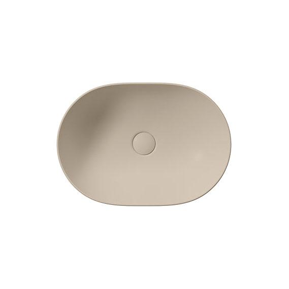 GSI Pura 50 oval fritstående bowlevask - Uden hanehul - Creta GSI Pura 50 oval fritstående bowlevask - Uden hanehul - Creta