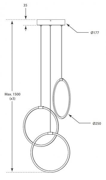 Cassøe Halo lampe - Mat sort Cassøe Halo lampe - Mat sort