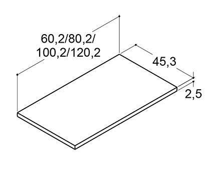 Dansani Luna laminatbordplade 160 - Brun eg Dansani Luna laminatbordplade 160 - Brun eg