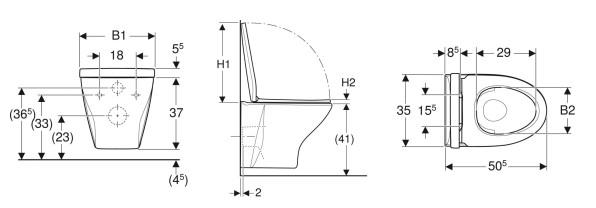 Ifö Spira 6265 Rimless toiletpakke inkl. sæde m/softslose, cisterne og hvid betjening Ifö Spira 6265 Rimless toiletpakke inkl. sæde m/softslose, cisterne og hvid betjening