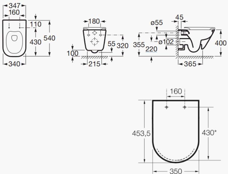 Laufen Roca Gap RIMless toiletpakke inkl. sæde m/soft-close, lav cisterne og krom betjening Laufen Roca Gap RIMless toiletpakke inkl. sæde m/soft-close, lav cisterne og krom betjening
