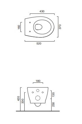 Catalano Italy newflush toiletpakke inkl. sæde m/soft-close, cisterne og hvid betjening Catalano Italy newflush toiletpakke inkl. sæde m/soft-close, cisterne og hvid betjening