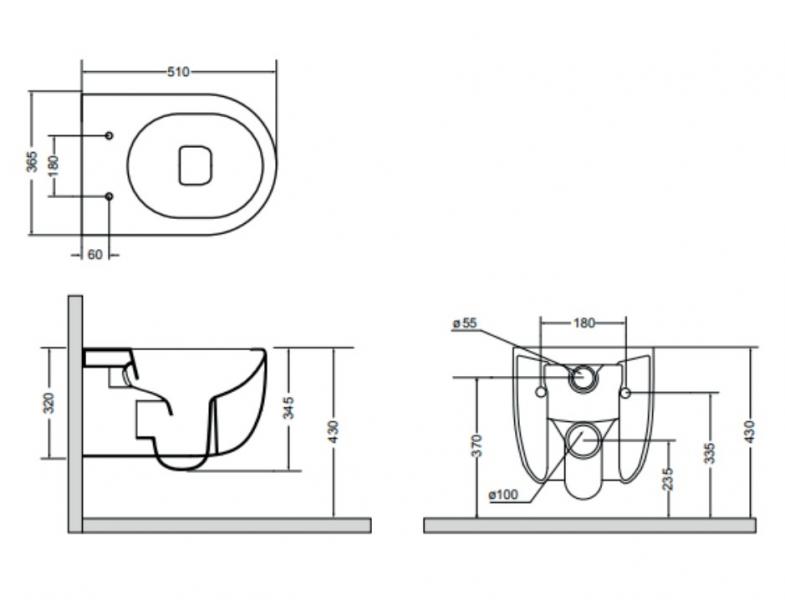 Lavabo Glomp rimless toiletpakke inkl. sæde m/soft-close, cisterne og hvid betjening Lavabo Glomp rimless toiletpakke inkl. sæde m/soft-close, cisterne og hvid betjening
