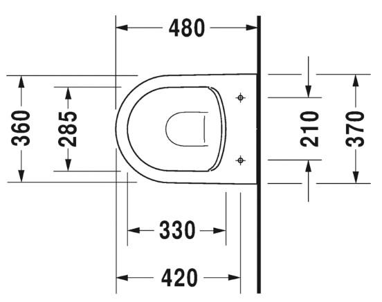 Duravit Me by Starck Compact Rimless - Hvid Mat m/wondergliss toiletpakke inkl. sæde m/soft-close, mellem cisterne og hvid betjening Duravit Me by Starck Compact Rimless - Hvid Mat m/wondergliss toiletpakke inkl. sæde m/soft-close, mellem cisterne og hvid betjening